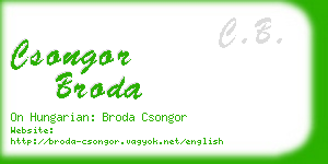 csongor broda business card